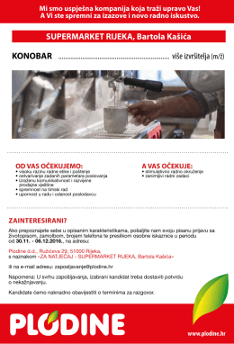 KONOBAR ................................................................. vi&scaron;e