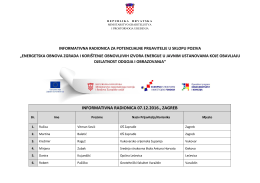 informativna radionica 07.12.2016., zagreb