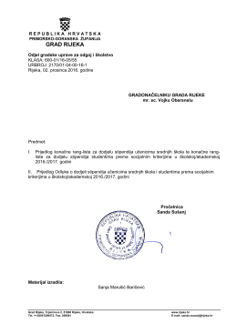 Konačna rang-lista stipendija prema socijalnom kriteriju 116,0 kB