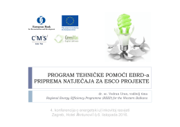 PROGRAM TEHNIČKE POMOĆI EBRD