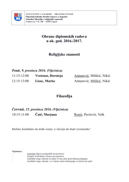 Vretenar, Doroteja - Filozofski fakultet družbe Isusove