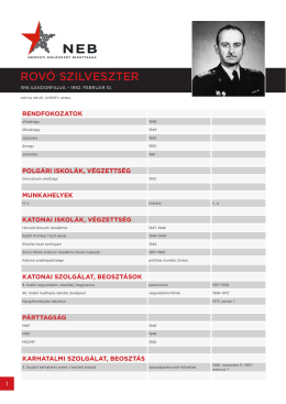 ROVÓ SZILVESZTER