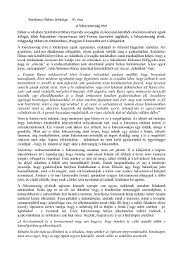 Sz&eacute;chenyi D&eacute;nes &ouml;r&ouml;ks&eacute;ge &ndash; 10. r&eacute;sz A fokozatoss&aacute;g elve Ebben a