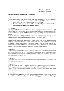 &Uacute;tmutat&oacute; a bejegyz&eacute;si k&eacute;rv&eacute;ny kit&ouml;lt&eacute;s&eacute;hez