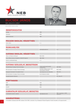 BUCSEK JÁNOS