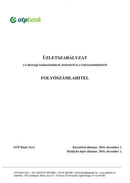 &uuml;zletszab&aacute;lyzat foly&oacute;sz&aacute;mlahitel