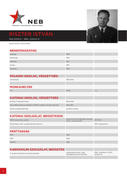 RISZTER ISTVÁN