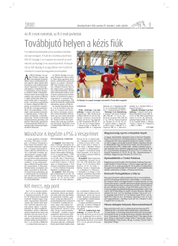 Továbbjutó helyen a kézis fiúk