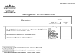 ülésterve - Parlament