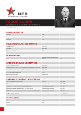 FODOR ANDOR