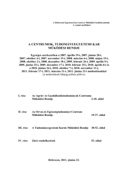 Minős&eacute;gbiztos&iacute;t&aacute;s - &Aacute;ltal&aacute;nos Orvostudom&aacute;nyi Kar