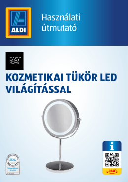 kozmetikai tükör led világítással