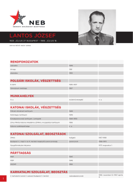 LANTOS J&Oacute;ZSEF