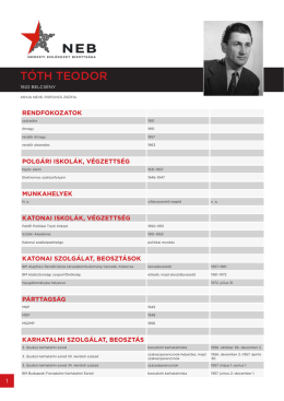 T&Oacute;TH TEODOR