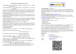 Veszprém megyei versenykiírás - Alapműveleti Matematikaverseny