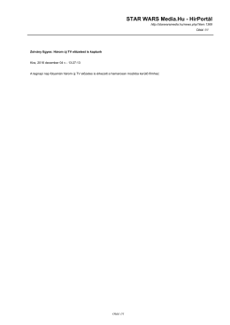 Zsiv&aacute;ny Egyes- H&aacute;rom &uacute;j TV előzetest is kaptunk