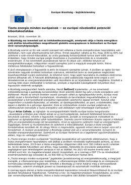Tiszta energia minden eur&oacute;painak &mdash; az eur&oacute;pai