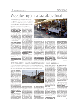 Vissza kell nyerni a gazdák bizalmát