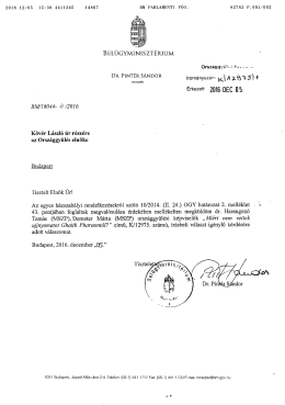 Irom&aacute;nysz&aacute;ri- K` A $) II &Eacute;rkezett K&ouml;v&eacute;r L&aacute;szl&oacute; &uacute;r r&eacute;sz&eacute;re