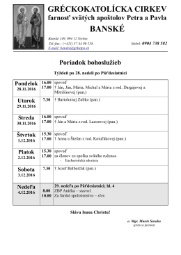 GRÉCKOKATOLÍCKA CIRKEV