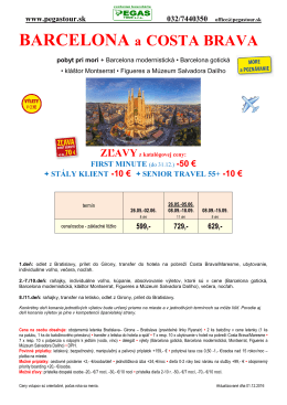 BARCELONA a COSTA BRAVA