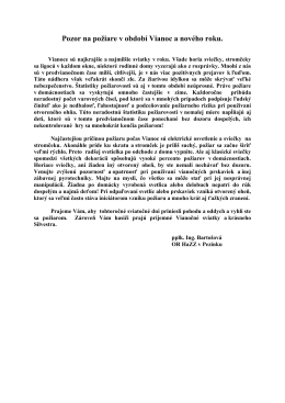 Pozor na požiare v období vianoc a nového roku