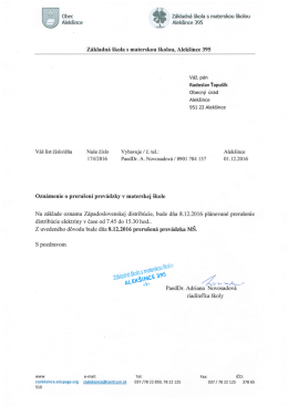 Preru&scaron;enie prev&aacute;dzky M&Scaron;