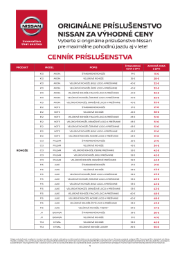 Ponuky – Preskúmajte naše vozidlá | Nissan