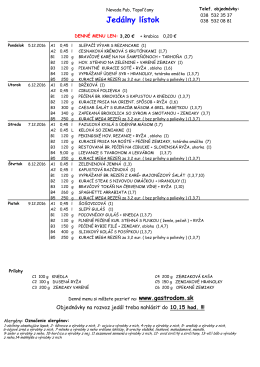 Denn&eacute; menu - Nevada Pub
