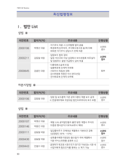Ⅰ. 법안 List