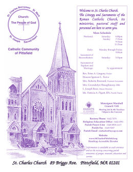 St. Charles Church 89 Briggs Ave. Pittsfield, MA 01201