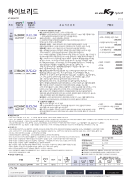 가격 - Kia