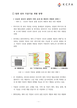 일본 섬유가공 기술 개발 사례