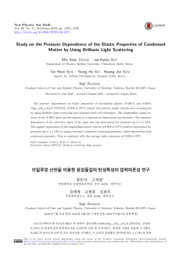 Study on the Pressure Dependence of the Elastic Properties of