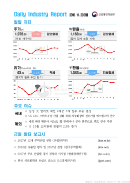 Daily Industry Report 2016. 11. 29(월)