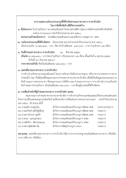 ตารางแสดงวงเงินงบประมาณที่ได้รับจัดสรรและร