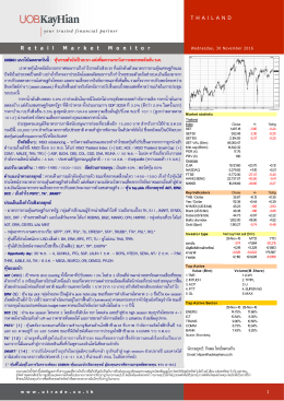 uobkh แนวโน้มตลาดวันนี้ : หุ้นรายตัวยังเป็นบวก แต