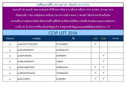CCVI LIST 2016 - กรมการจัดหางาน