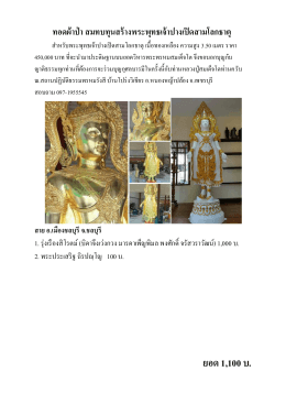 รายชื่อทอดผ้าป่า สมทบทุนสร้างพระพุทธเจ้าปางเปิดสามโลกธาตุ ยอด 1000