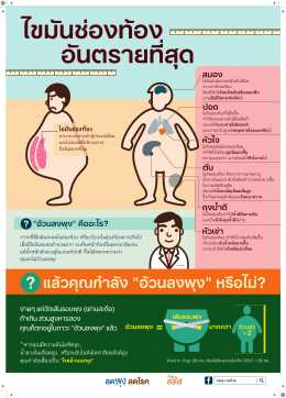 ปอด ตับ ถุงน้ำดี หัวเข  า หัวใจ สมอง "อ  วนลงพุง"