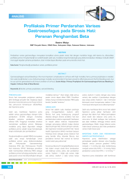 Profilaksis Primer Perdarahan Varises Gastroesofagus