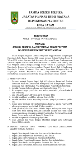 informasi - Media Center Batam