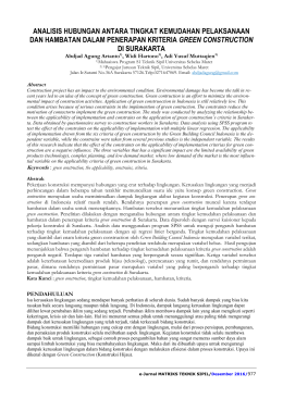 analisis hubungan antara tingkat kemudahan