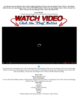 1603 Watch Ada Apa Dengan Cinta 2 Movie Online Stream Free