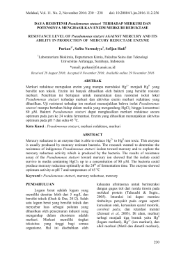 Molekul, Vol. 11. No. 2, November 2016: 230 – 238 doi: 10.20884/1