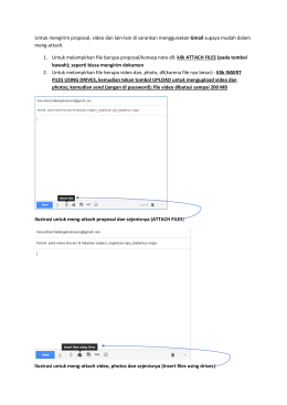 Cara Attach Proposal dan Video