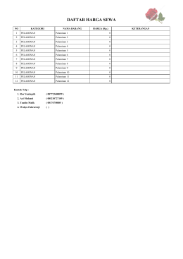 Daftar Harga