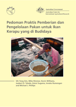 Pedoman Praktis Pemberian dan Pengelolaan Pakan untuk Ikan