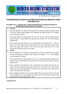 Unduh BRS Ini - BPS Provinsi Kalimantan Timur