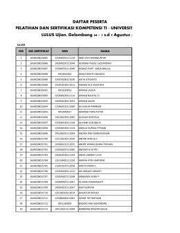 Gelombang 46 - Sertifikasi UB